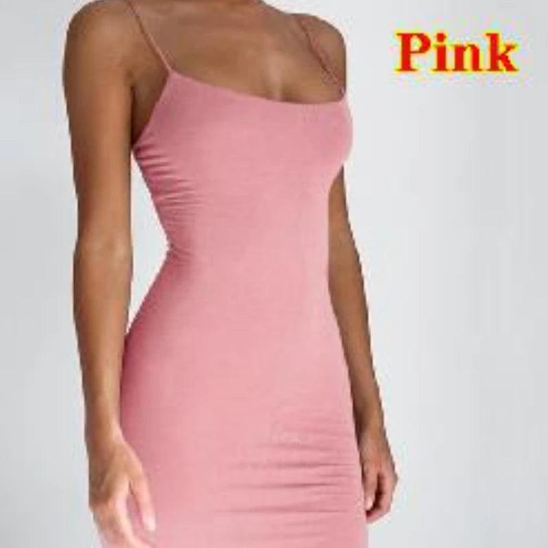 Robe mini d'été à bretelles