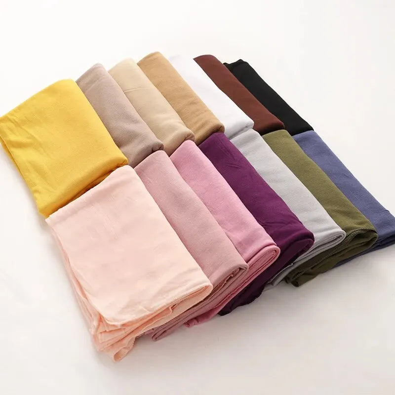 hijab long en jersey de coton