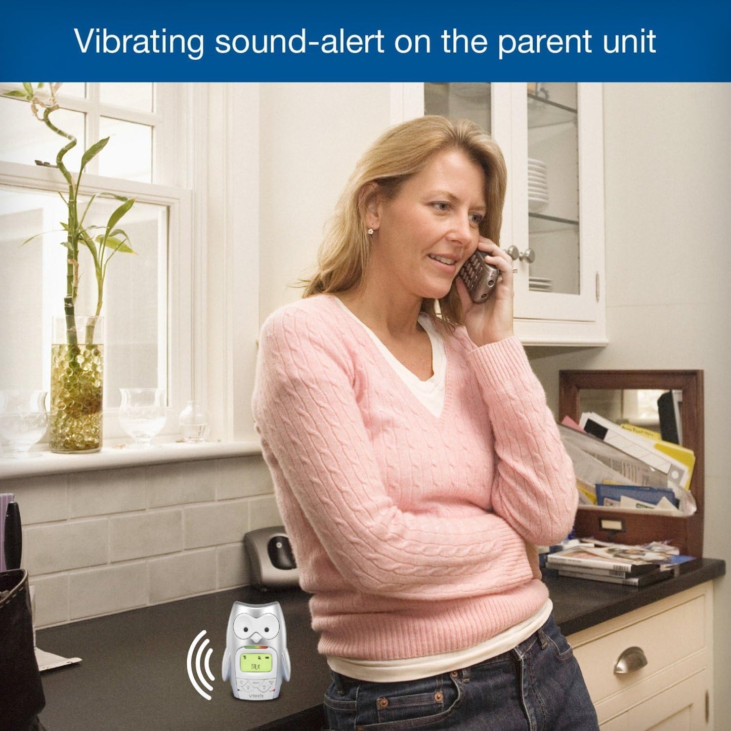 VTech - Babyphone Hibou Family - Fonction veilleuse, Communication Parent/bébé