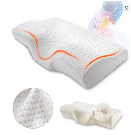 Ergonomic memory foam pillow