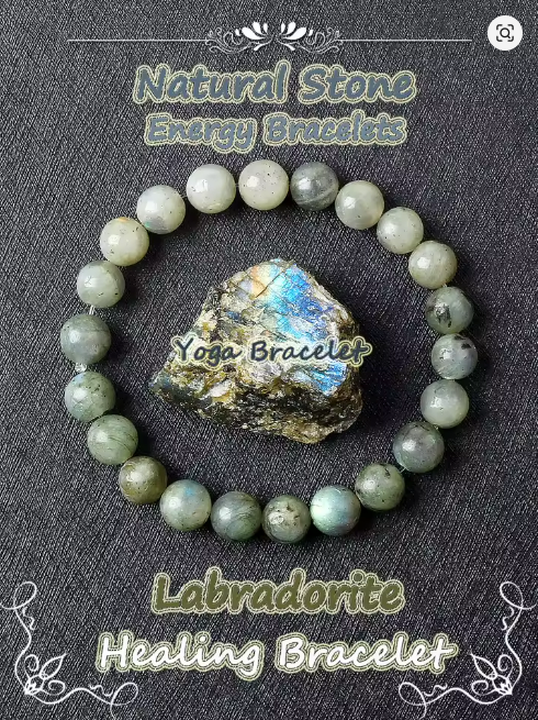 Labradorite beaded bracelet