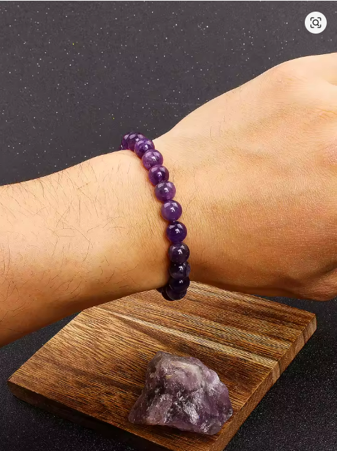 Natural stone bracelet (Amethyst)