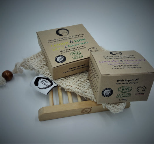 Coffret Cadeau DUO - Shampoing Solide Bio & Savon Solide Bio plus