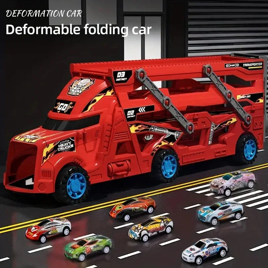 Grand camion pour enfant, véhicule de transport.