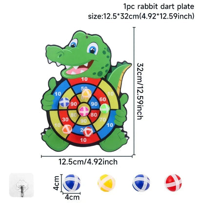 Jeu de fléchettes avec animaux de la jungle