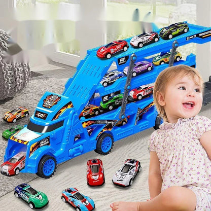Grand camion pour enfant, véhicule de transport.