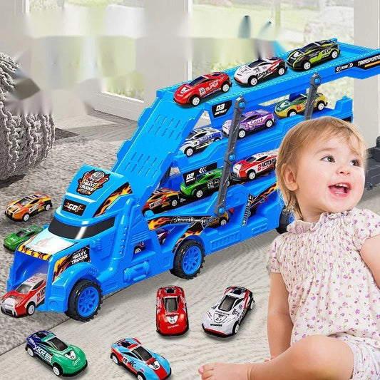 Grand camion pour enfant, véhicule de transport.