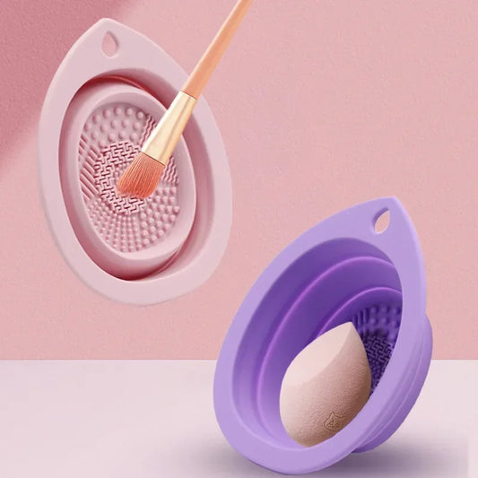 Nettoyant pour pinceaux de maquillage en silicone