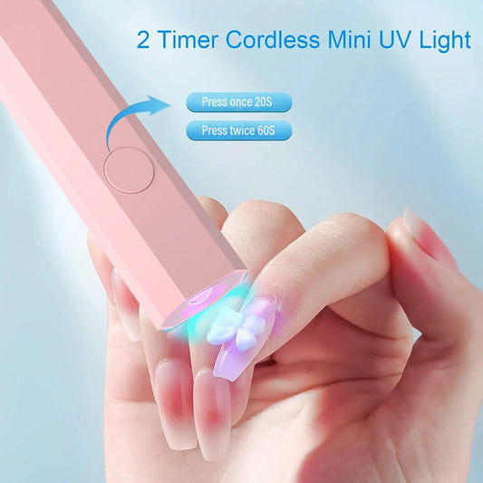 Lampe sèche ongles portative