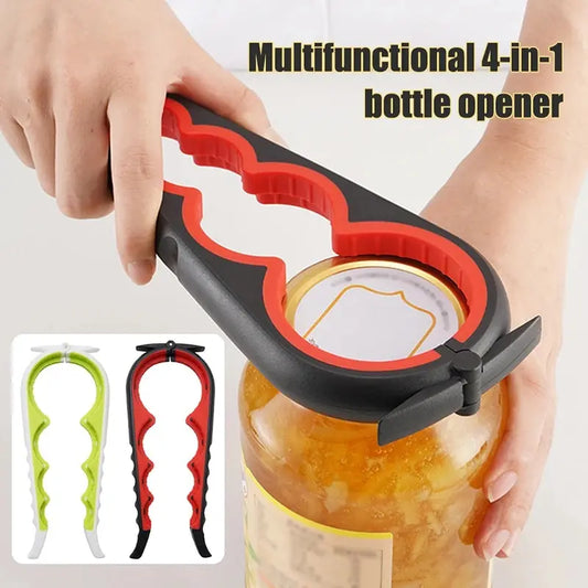 Ouvre-boîte multifonction quatre en un pour bouteille de boisson