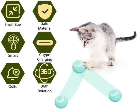 Balle interactive automatique pour chat, jouet intelligent pour chat