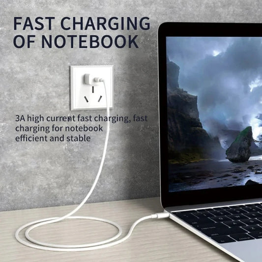 Câble de charge ultra-rapide PD 65 W Type-C vers Type-C