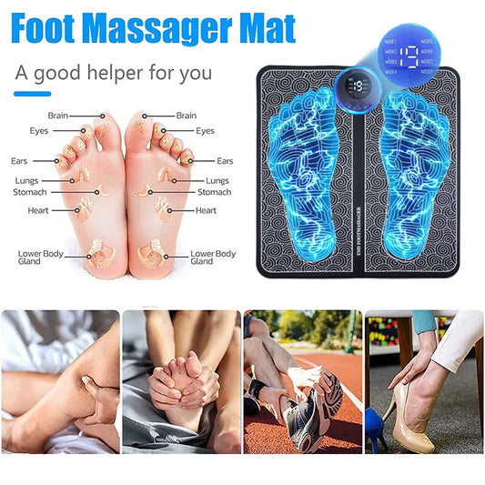 Coussin de massage musculaire électrique pour les pieds