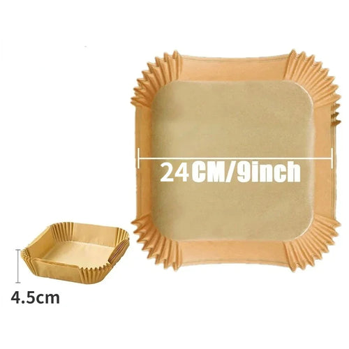 50/30 pièces d'accessoires de cuisine en papier pour Air Fryer