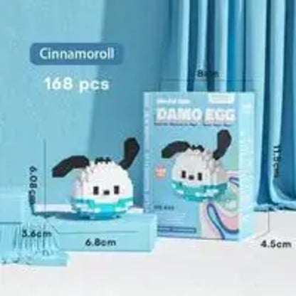 Poupées de dessin animé Stitch Sanrio Coke Mickey Mouse et microparticules LEGO