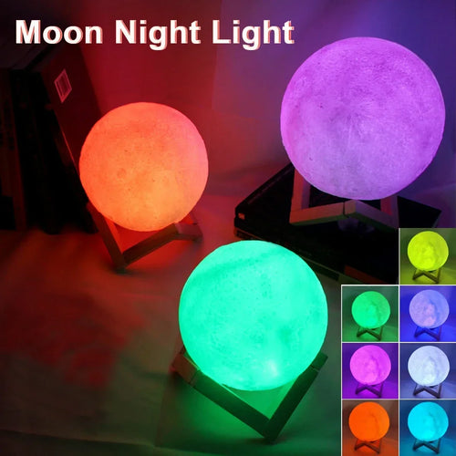 Lampe de nuit LED en forme de lune