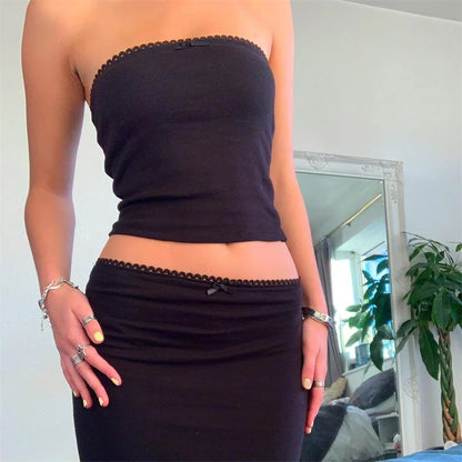 Ensemble jupe longue vintage 2 pièces