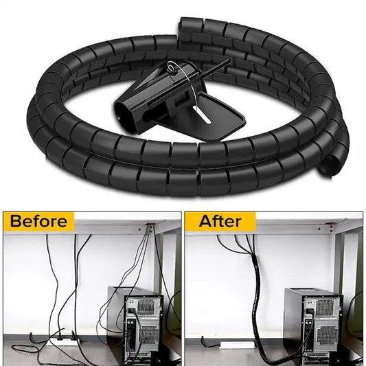Protecteur de câble spiralé flexible 2 m 16 mm