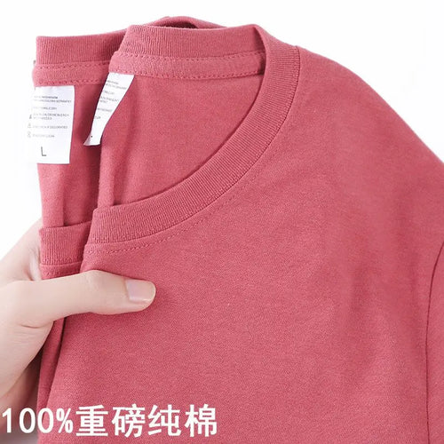 T-shirt homme, couleur unie, col rond, manches courtes