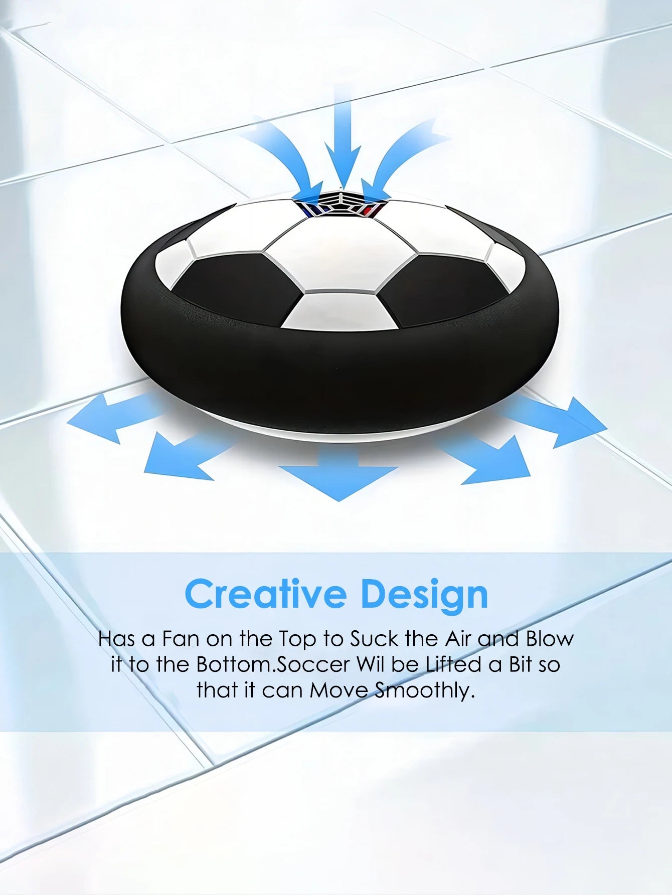 Ballon de football flottant interactif pour enfants