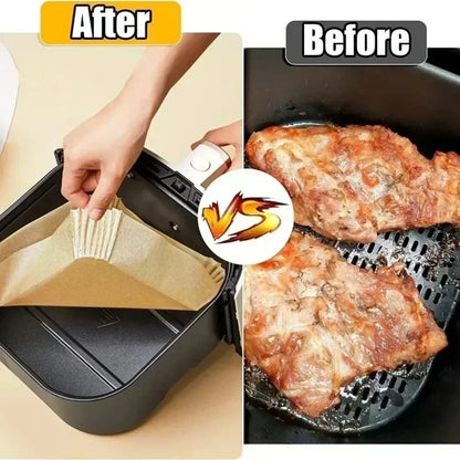 50/30 pièces d'accessoires de cuisine en papier pour Air Fryer
