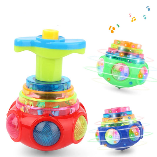 Gyroscope rotatif lumineux de couleur aléatoire, jouet d'extérieur