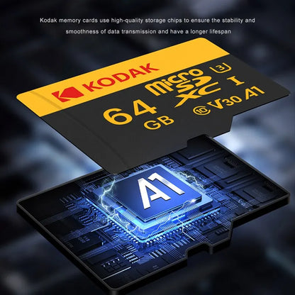 Carte mémoire Micro SD KODAK 512 Go 256 Go jusqu'à 90 Mo/s