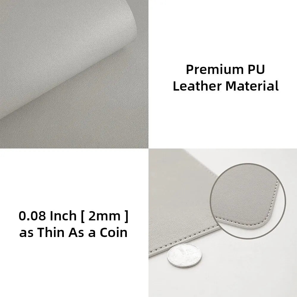 Tapis de protection de bureau en similicuir 60 x 30 mm
