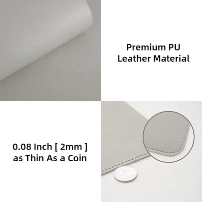 Tapis de protection de bureau en similicuir 60 x 30 mm