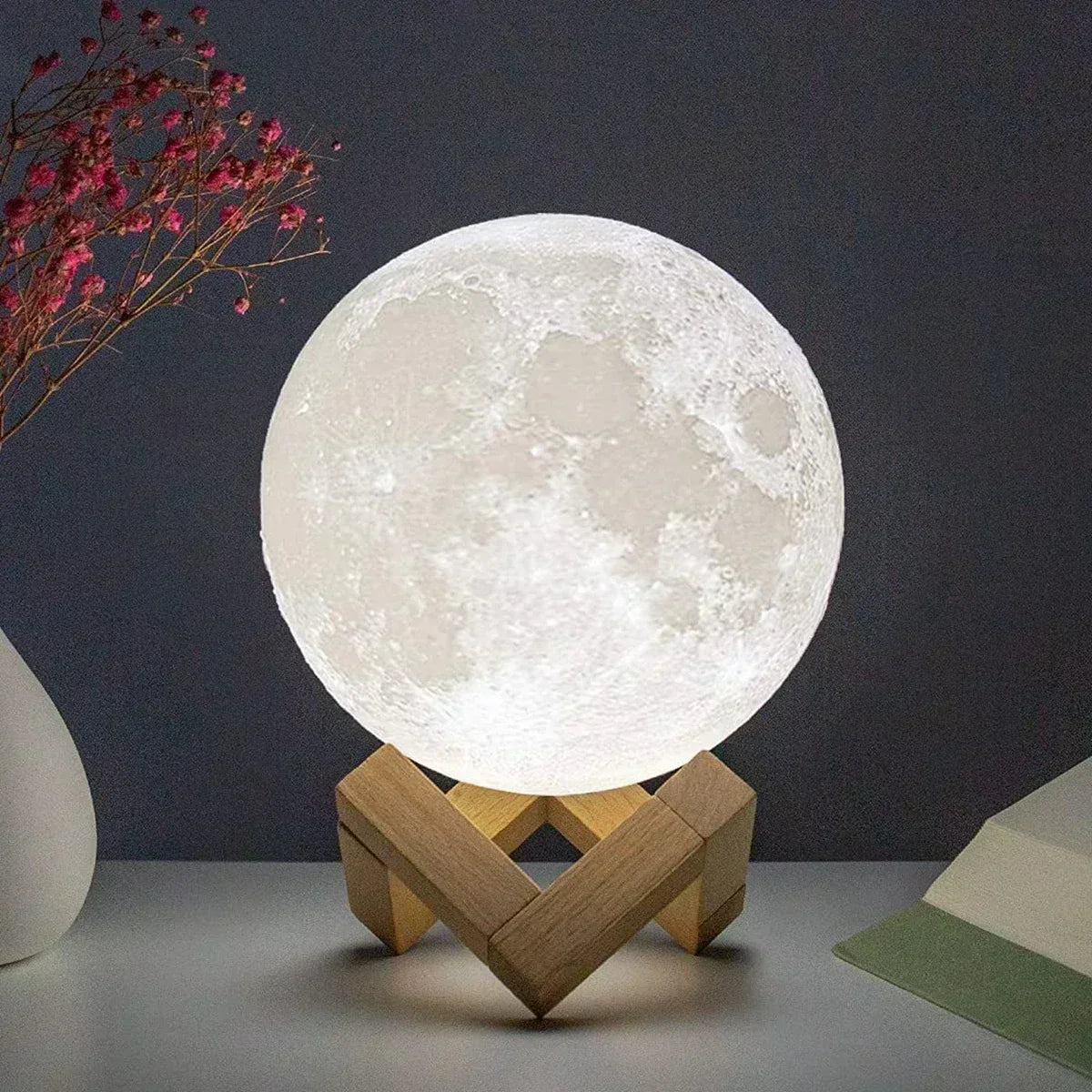 Lampe de nuit LED en forme de lune