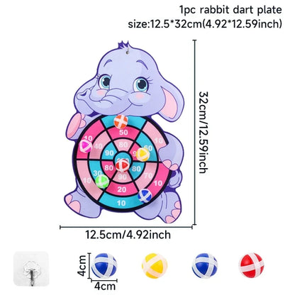 Jeu de fléchettes avec animaux de la jungle