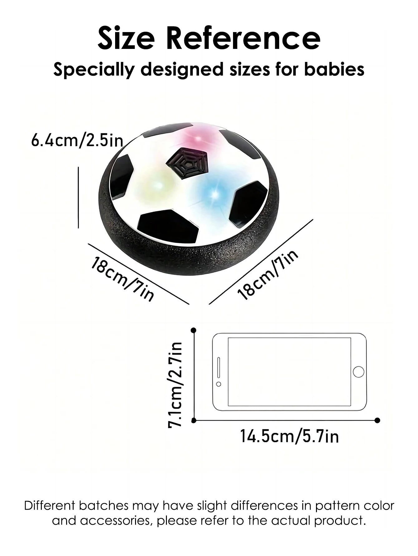 Ballon de football flottant interactif pour enfants