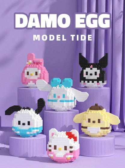 Poupées de dessin animé Stitch Sanrio Coke Mickey Mouse et microparticules LEGO