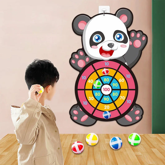 Jeu de fléchettes avec animaux de la jungle