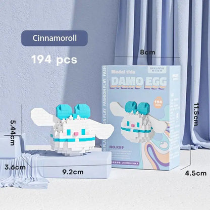 Poupées de dessin animé Stitch Sanrio Coke Mickey Mouse et microparticules LEGO