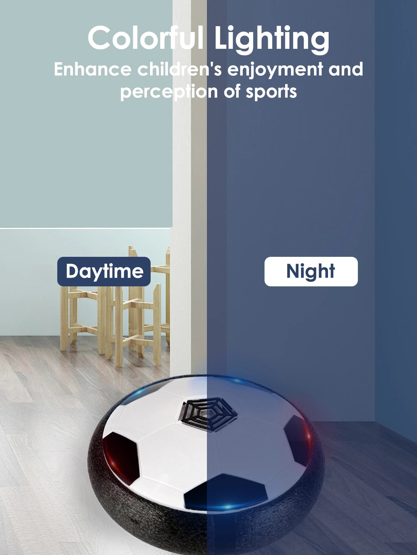 Ballon de football flottant interactif pour enfants