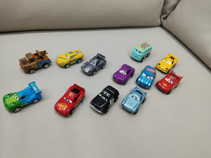 Lot de 12 figurines Disney Pixar Cars Back Force Lightning McQueen Jackson 6 cm