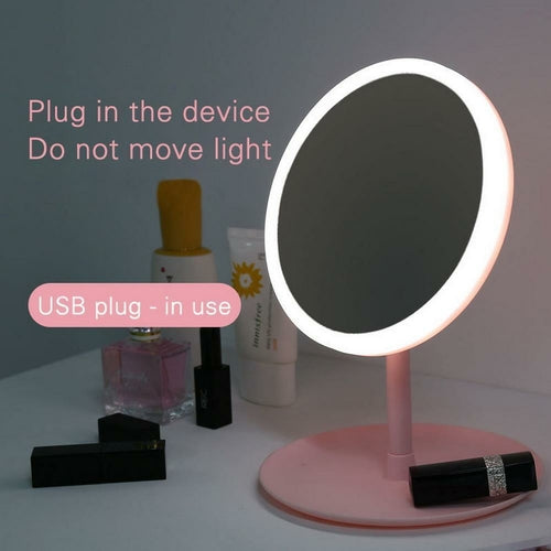 Miroir de maquillage rétroéclairé avec LED