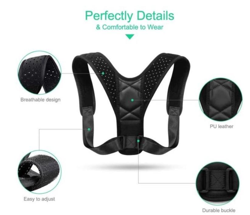 Correcteur de posture dorsal réglable
