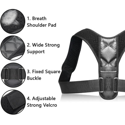 Correcteur de posture dorsal réglable