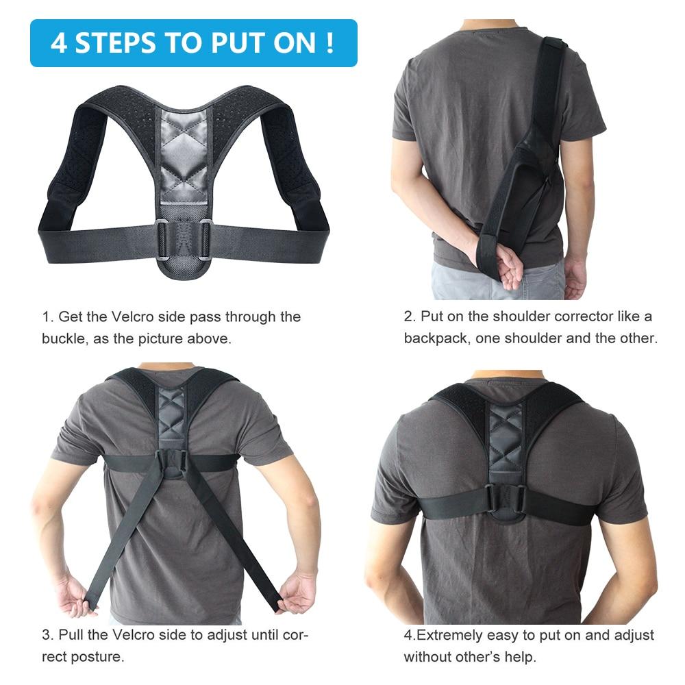 Correcteur de posture dorsal réglable