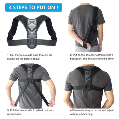 Correcteur de posture dorsal réglable